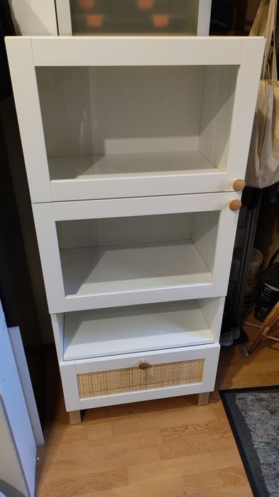 Szafka BESTA IKEA  biała regał słupek