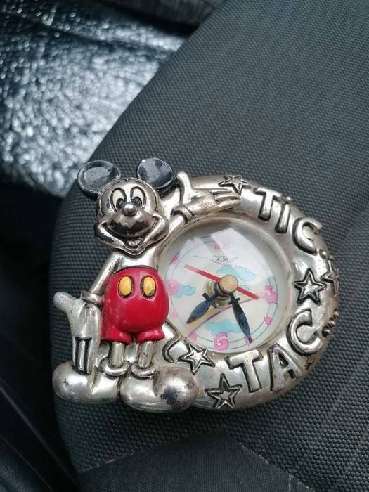 Relogio mickey disney antigo em prata