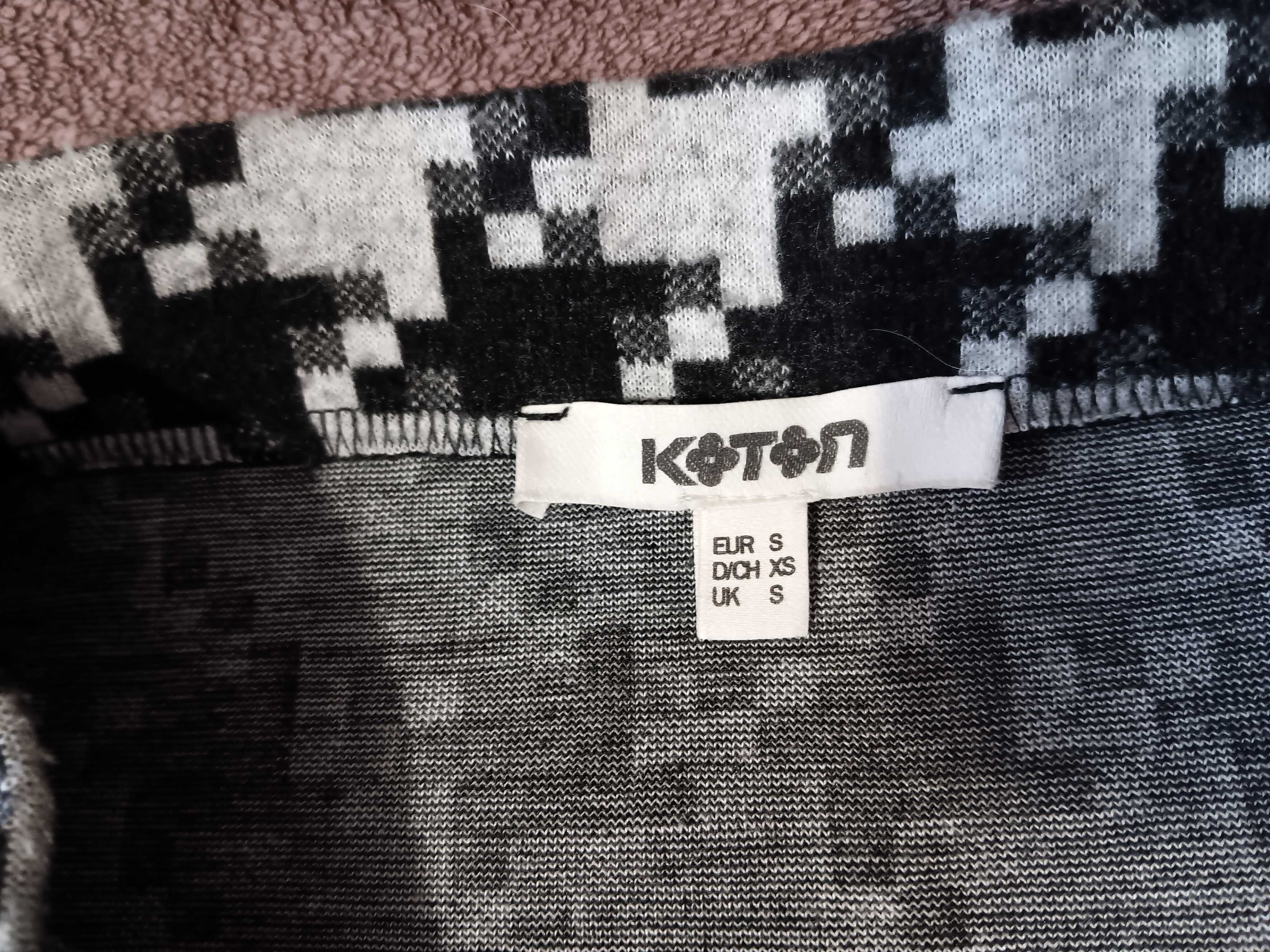 Юбка Koton Коттон принт гусиная лапка S Xs