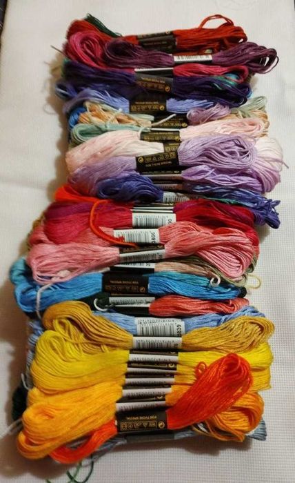 Нитки для вишивання набором