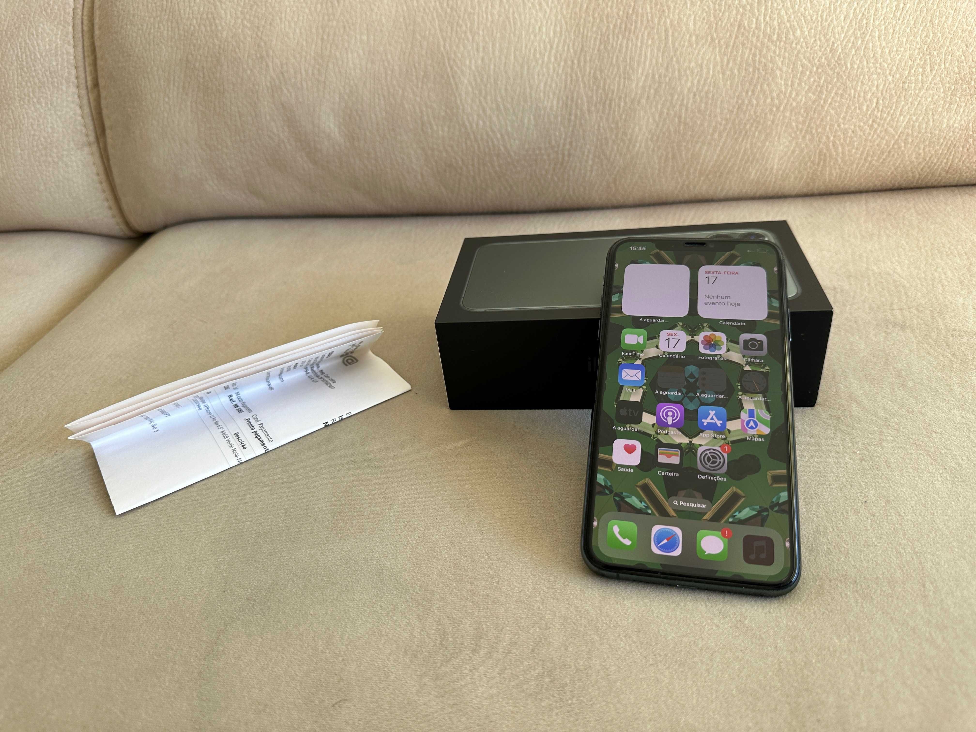 Vendo troco iPhone 11 Pro Max 64Gb Verde C/Fatura Nacional