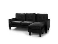 Novo Sofa Chaisse-longue Preto Veludo + ENVIO GRATUITO