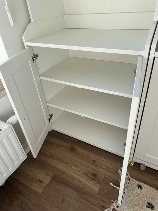 Szafka wysoka, regał ikea HAUGA biała