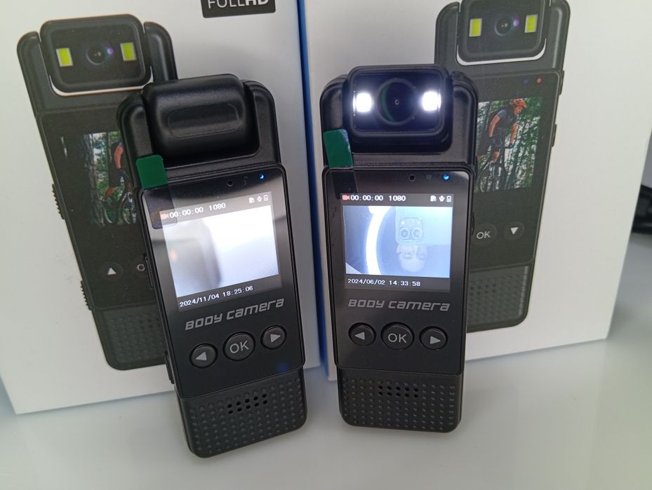 ‼️Нагрудна HD-боді-камера L12 з дисплеєм Wi-FI поворотна камера ИК‼️