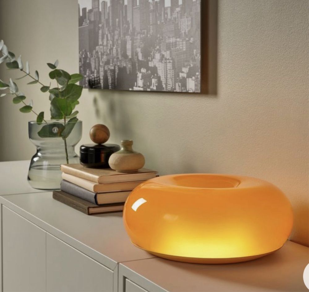 Lampa Led Ikea Varmblixt Pączek Donut Ikea Nowa