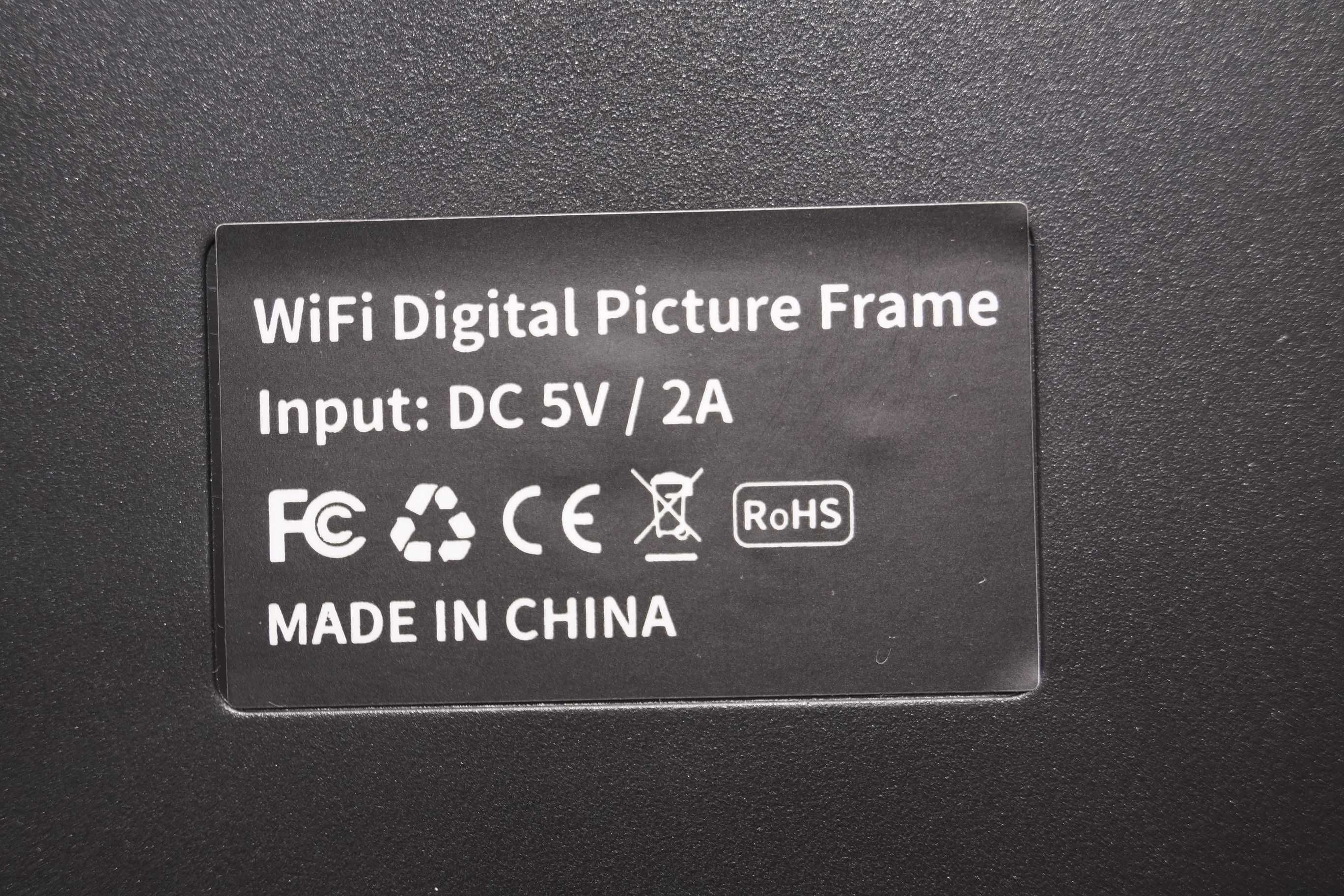 1597 Ramka cyfrowa multimedialna 10,1" wifi aplikacja frameo czarna