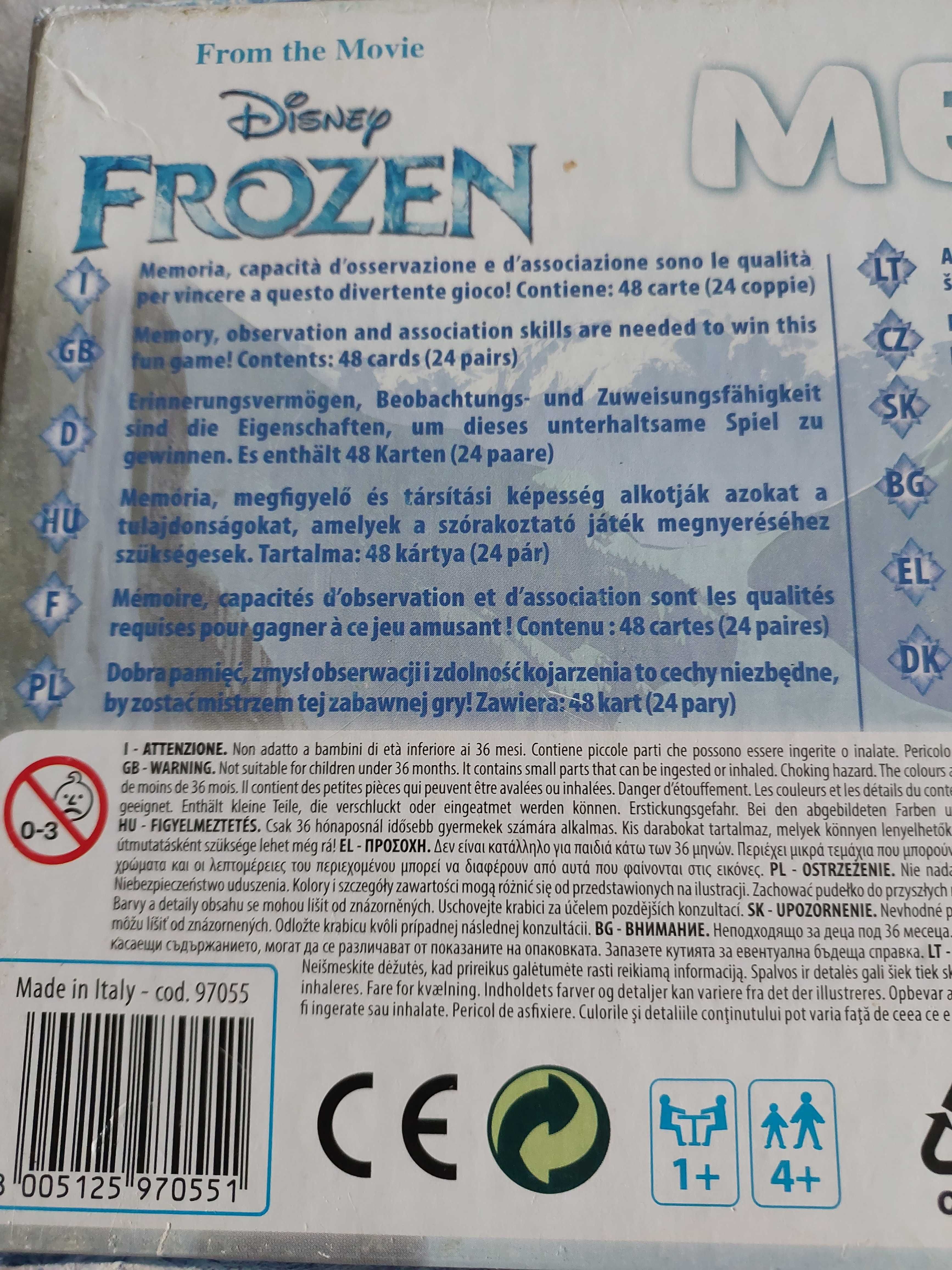 Gra Memo Frozen Disney