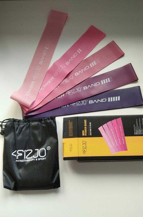 Gumy oporowe zestaw 5 sztuk do cwiczen rozciagania treningu mini band