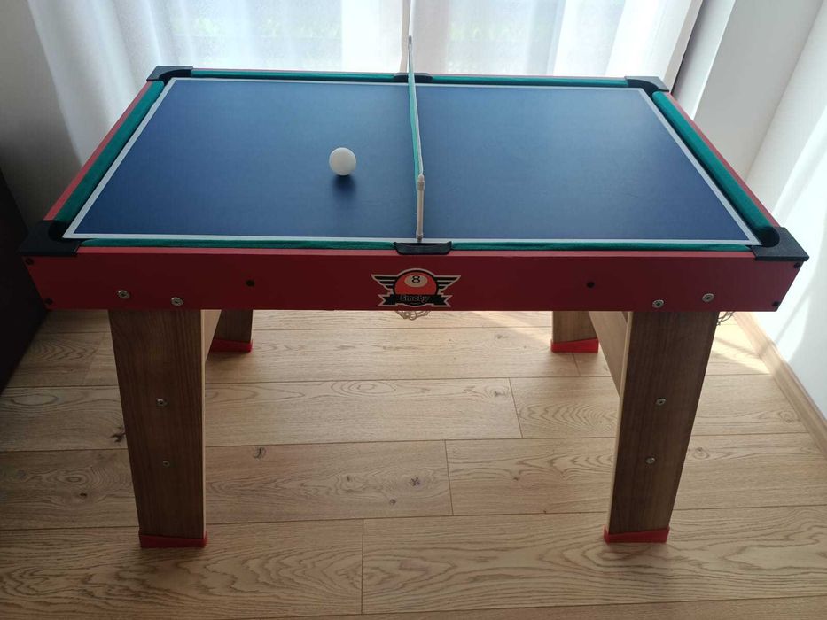 Piłkarzyki, bilard, ping pong, cymbergaj ( stół 4w1) SMOBY