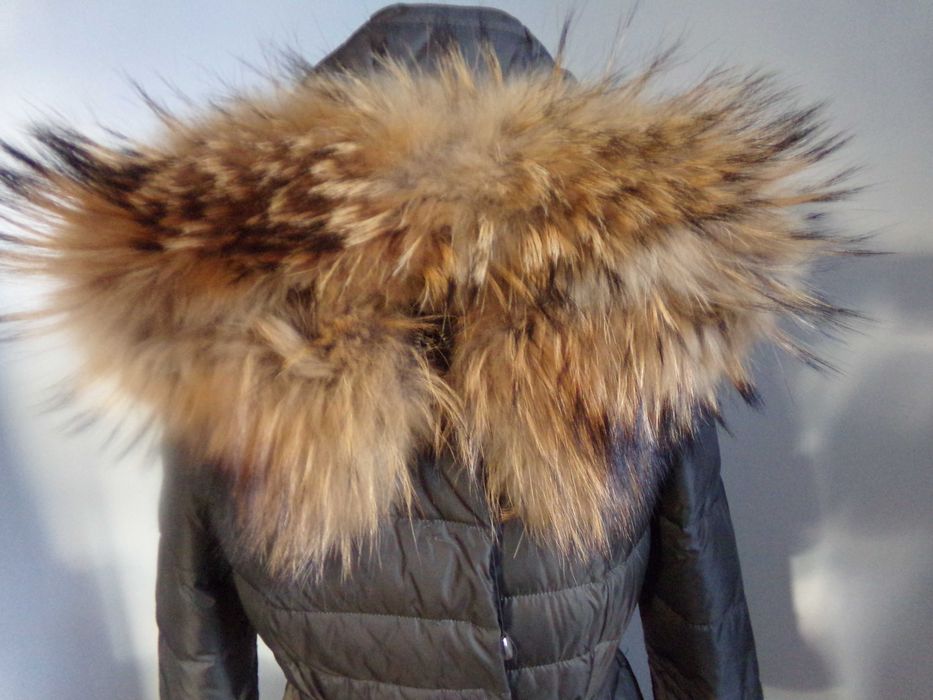 Liza Bruce Puchowy Dlugi Plaszcz Wielki Jenot 38urlop21,12-10,01