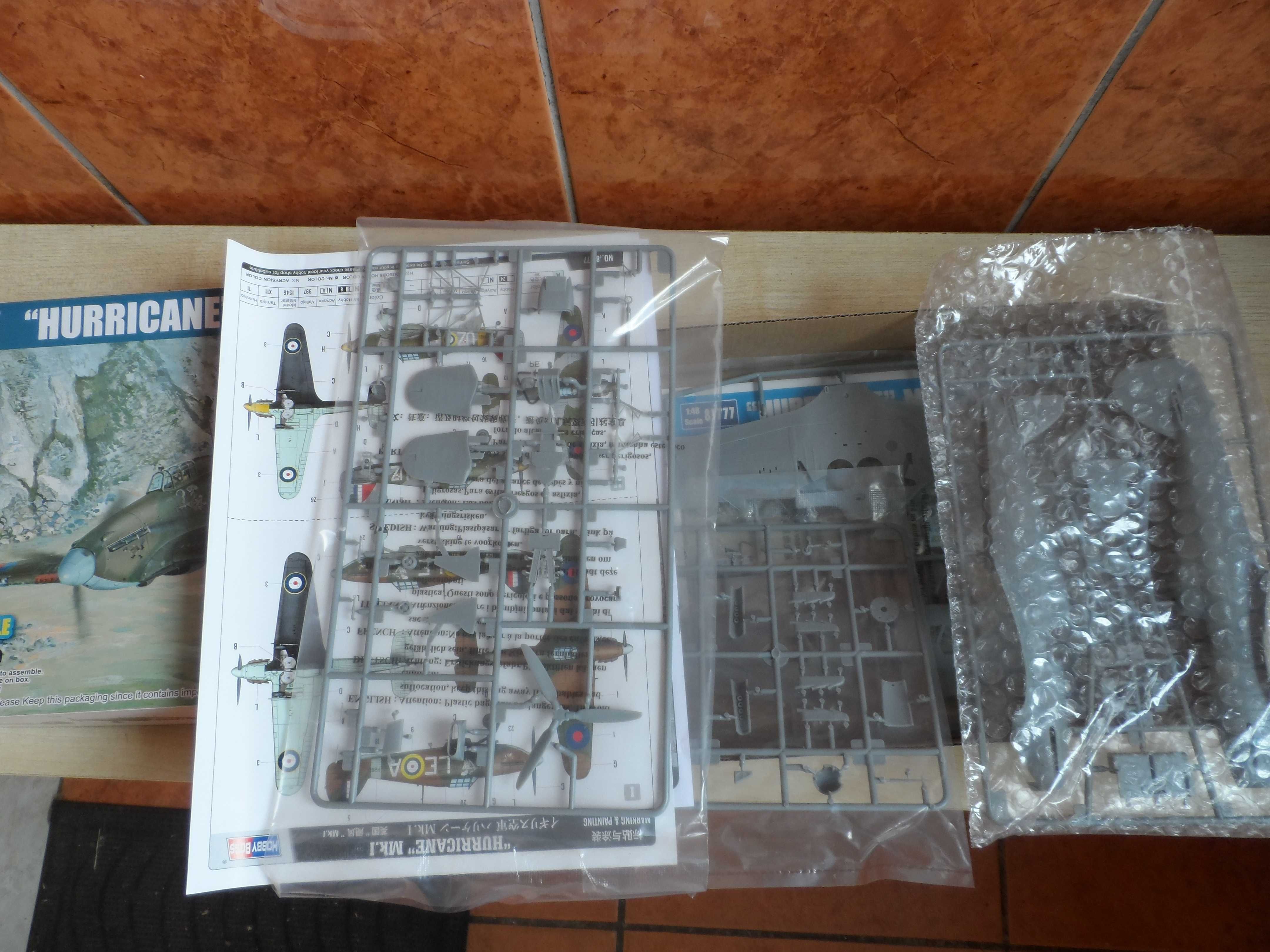 Model samolotu Hurricane Mk.1 skala 1/48 firmy Hobby Boss