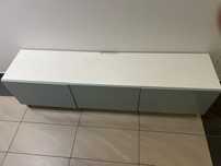 Ikea besta ława tv z drzwiami 180x42x38, połysk super stan!