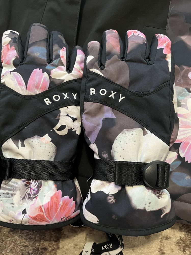 ROXY kurtka narciarska r. 168 kurtka dziecięca + rękawice