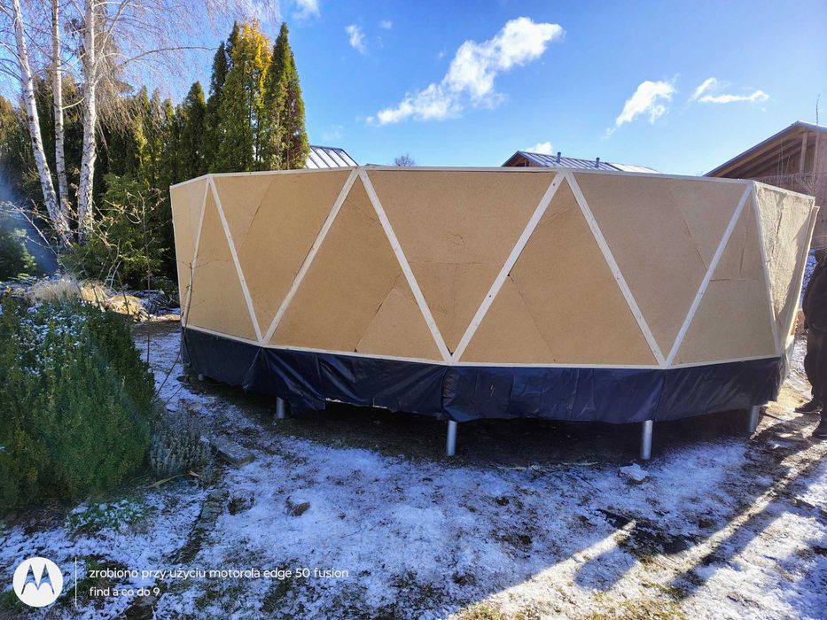 Kopuła całoroczna, glamping, domek letniskowy sala warsztatowa