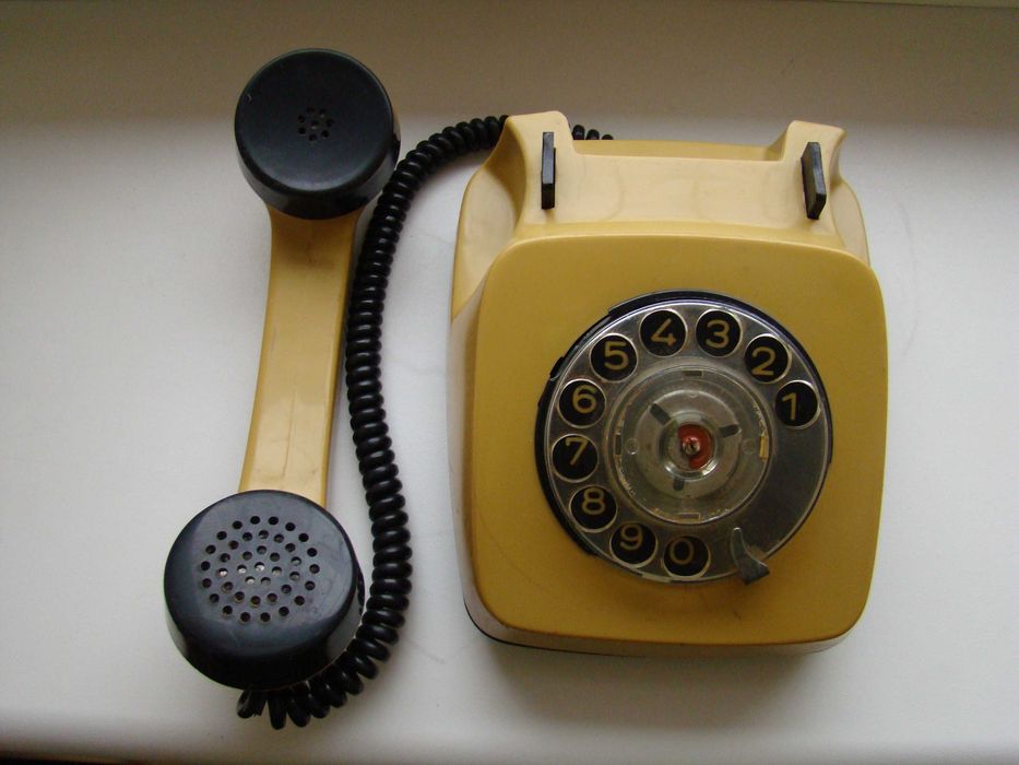 Старый дисковый телефон ТА-600 Респром Белоградчик 1988 г.в., Болгария