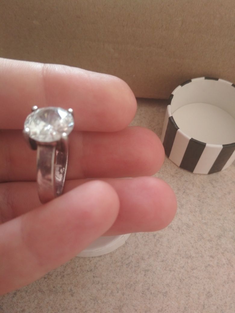 Кольцо серебряное Thomas Sabo c фианитом, 17-17,5 р