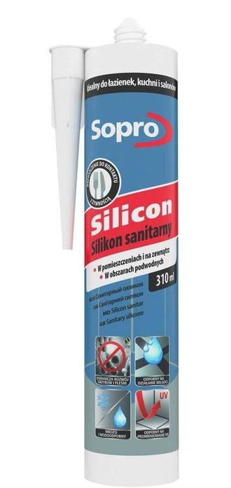 Sylikon sanitarny sopro biały 10 12 szt