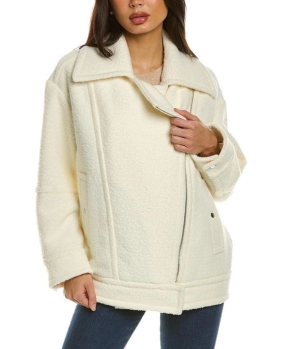 Молочне пальто jafea wool blend jacket від hugo boss L