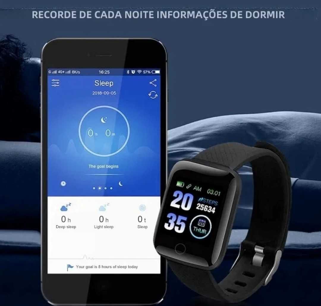 Pulseira desportiva/ SmartWatch com oferta fones NOVO