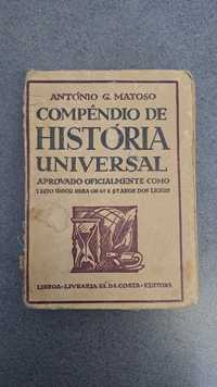 Compêndio Historia Universal  António Matoso 1930