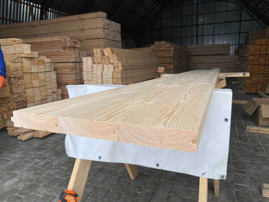 Дошка на підлогу Фальшбрус Блок хаус Вагонка Терасна Дошка модрина