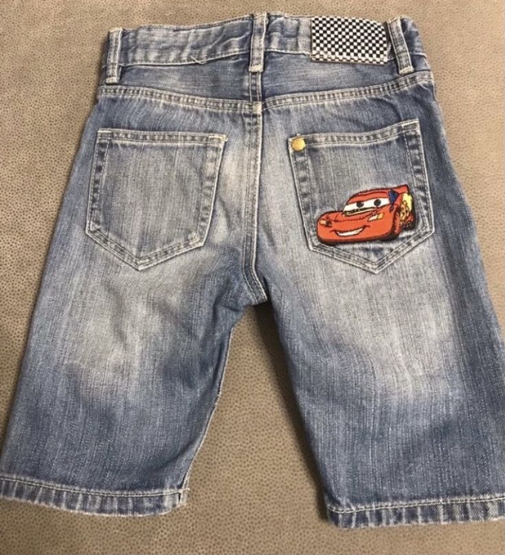 Spodenki jeansowe chłopięce H&M 12-18 M Zygzak Mcqueen