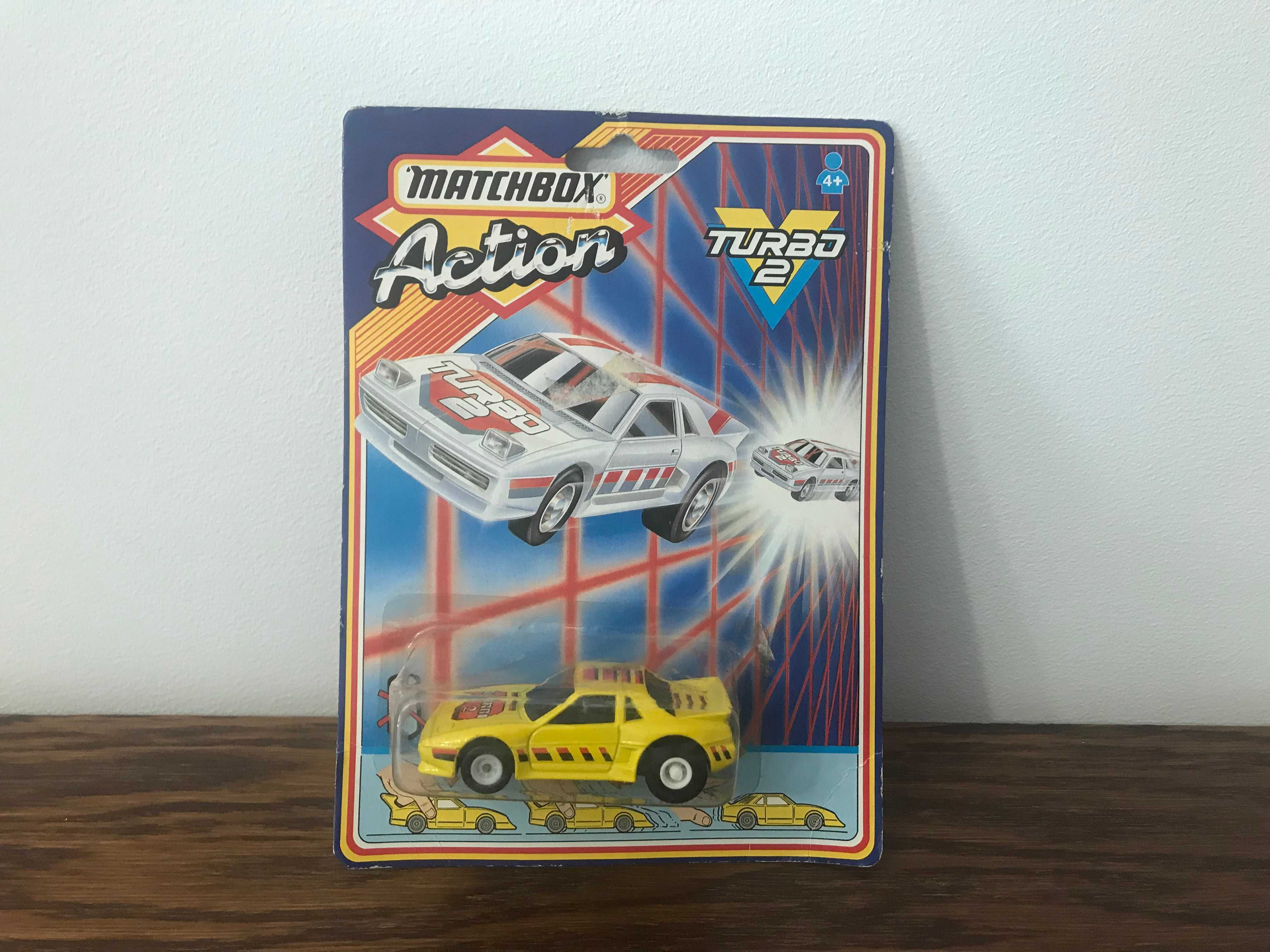matchbox action turbo 2 napęd naciągany resorak zabawka prl !!!