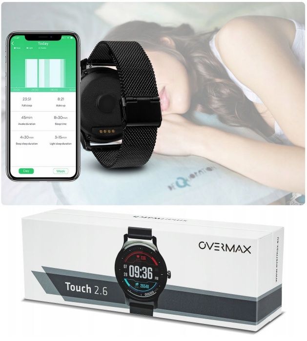 Opaska  Fit Smartwatch OVERMAX TOUCH 2.6 Bransoleta Bluetooth Zegarek