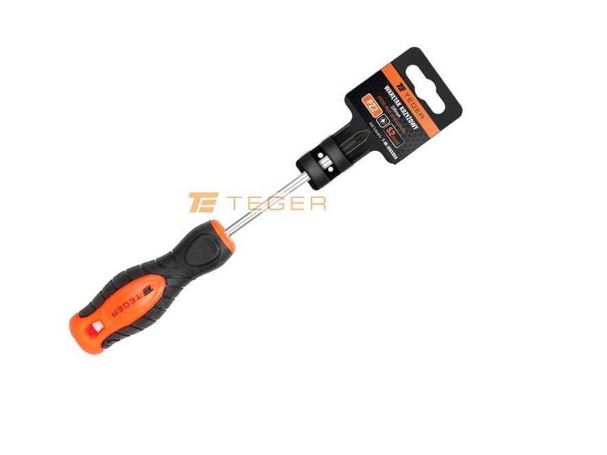TEGER Wkrętak krzyżowy PZ 2x100mm