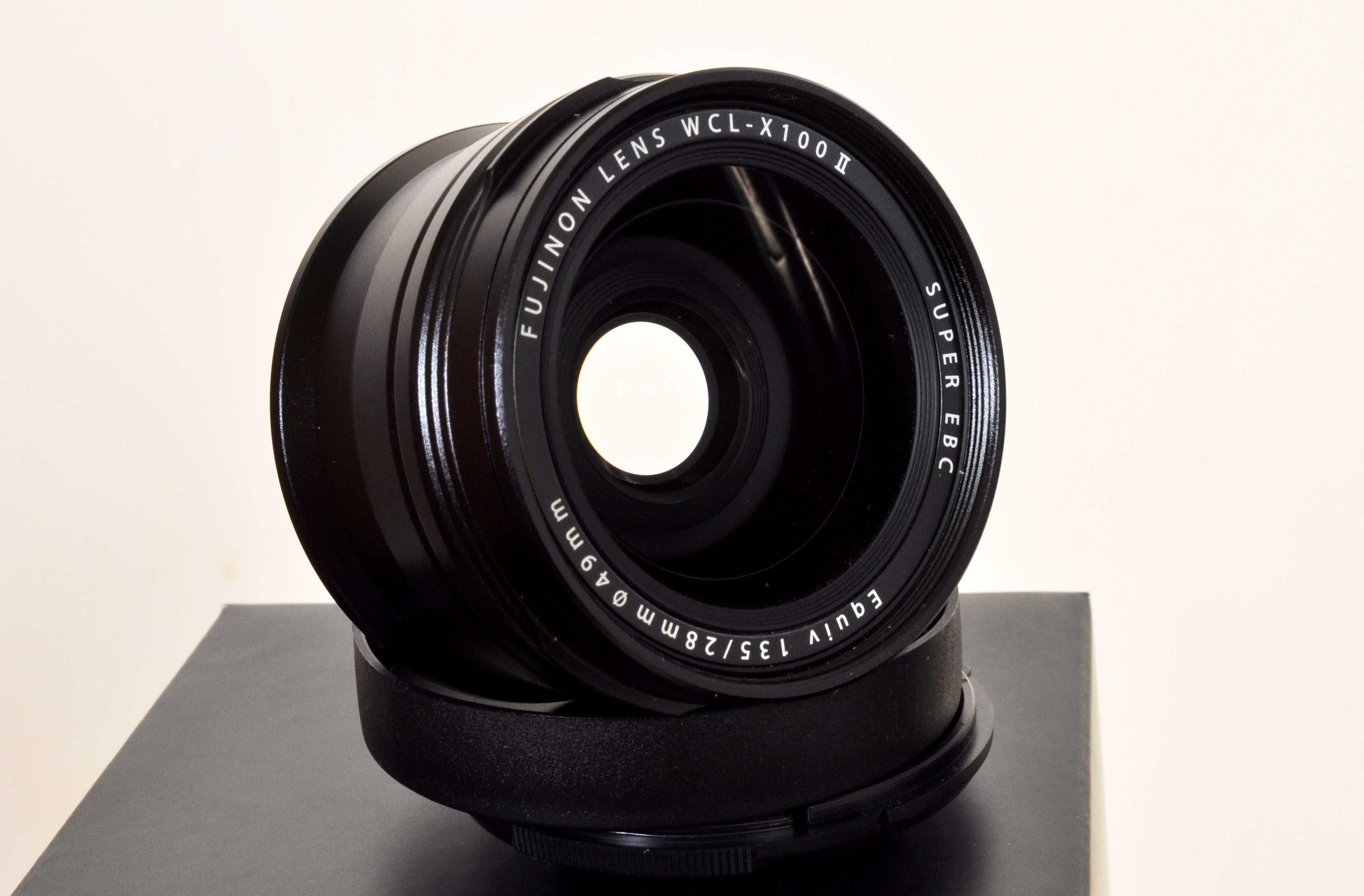 Fuji Grande angular WCL -X100II. Novo, fatura. ( Equiv a uma 28mm )