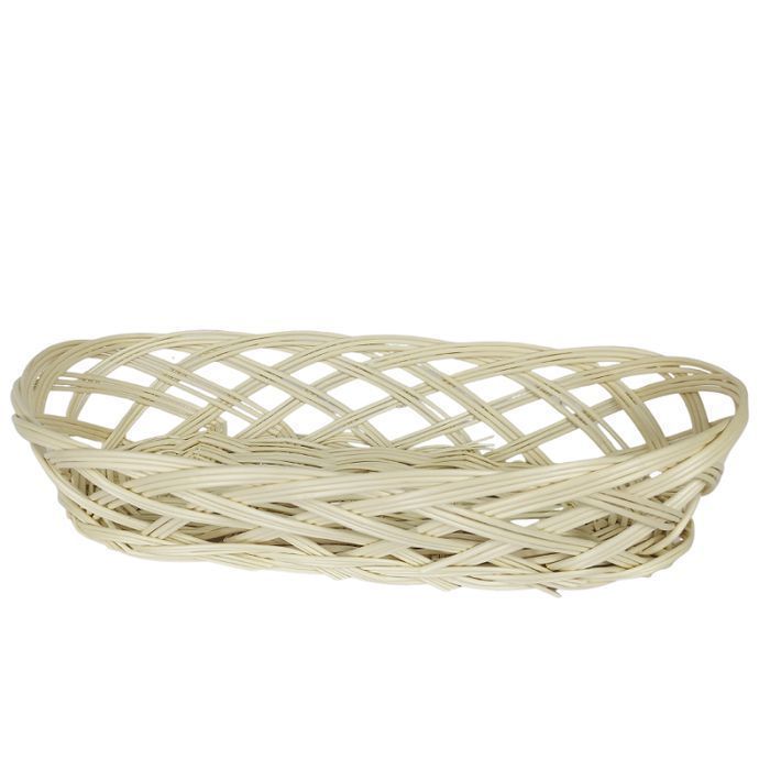 Wiklinowa tacka ażurowa biała biały