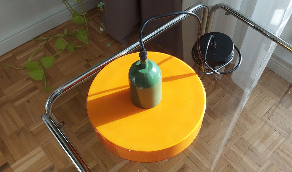 Nowa lampa wisząca szklana w stylu retro vintage do salonu jadalni