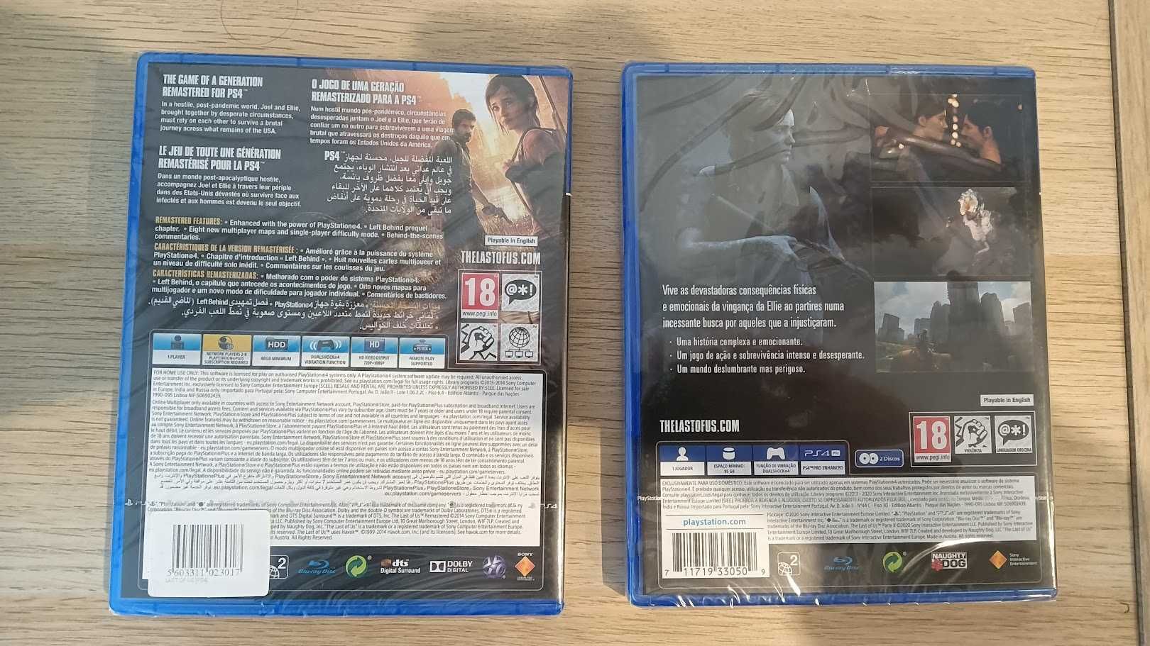 Last Of Us Parte 1 e 2 PS4 (SELADOS)