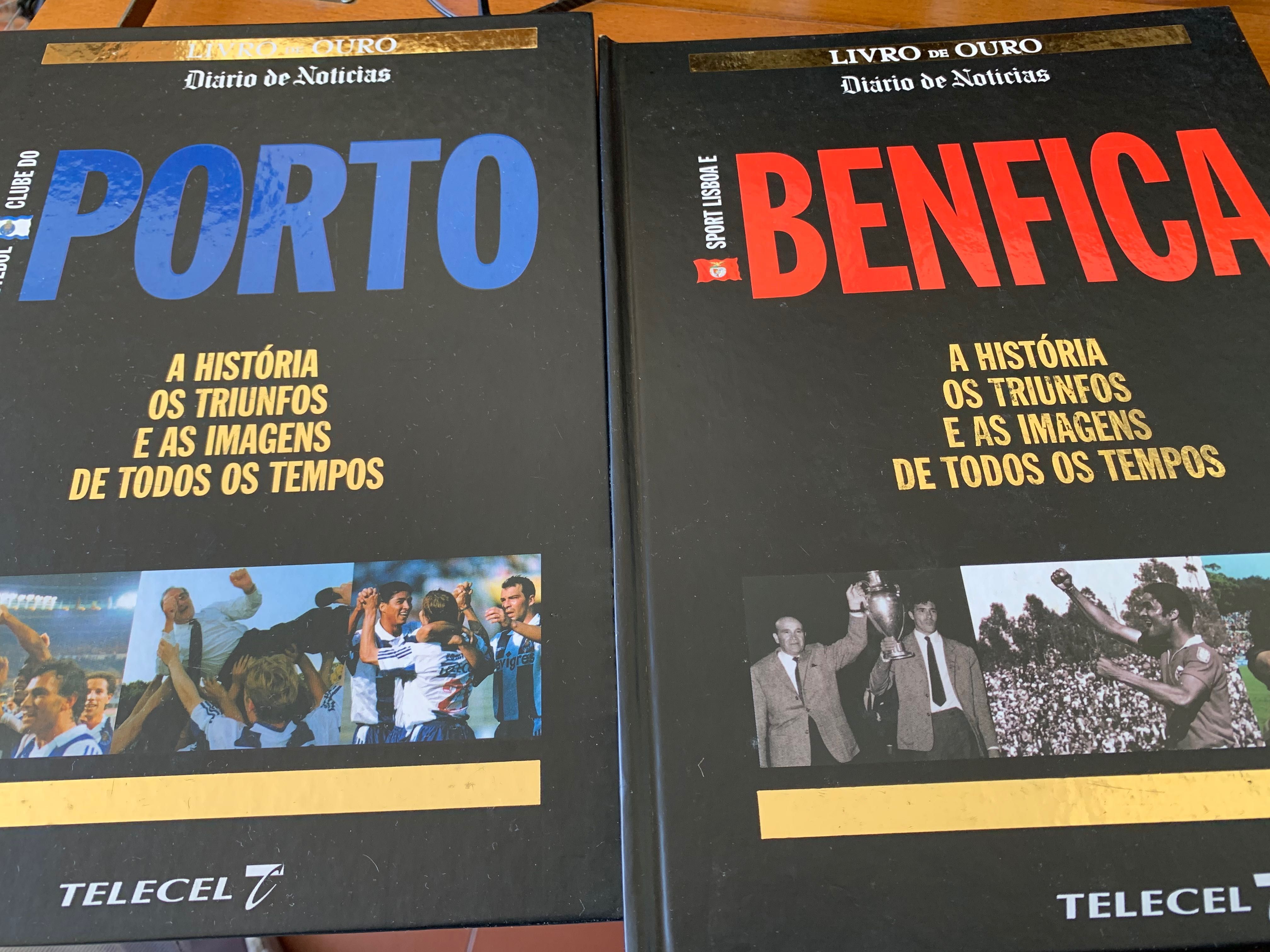 Livro de Ouro do Porto e Benfica - COM COLECCIONÁVEIS