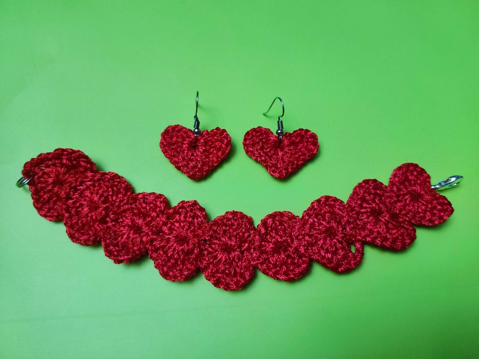 Ажурні вязані пінетки і пов’язка для немовляти, 9-10 см