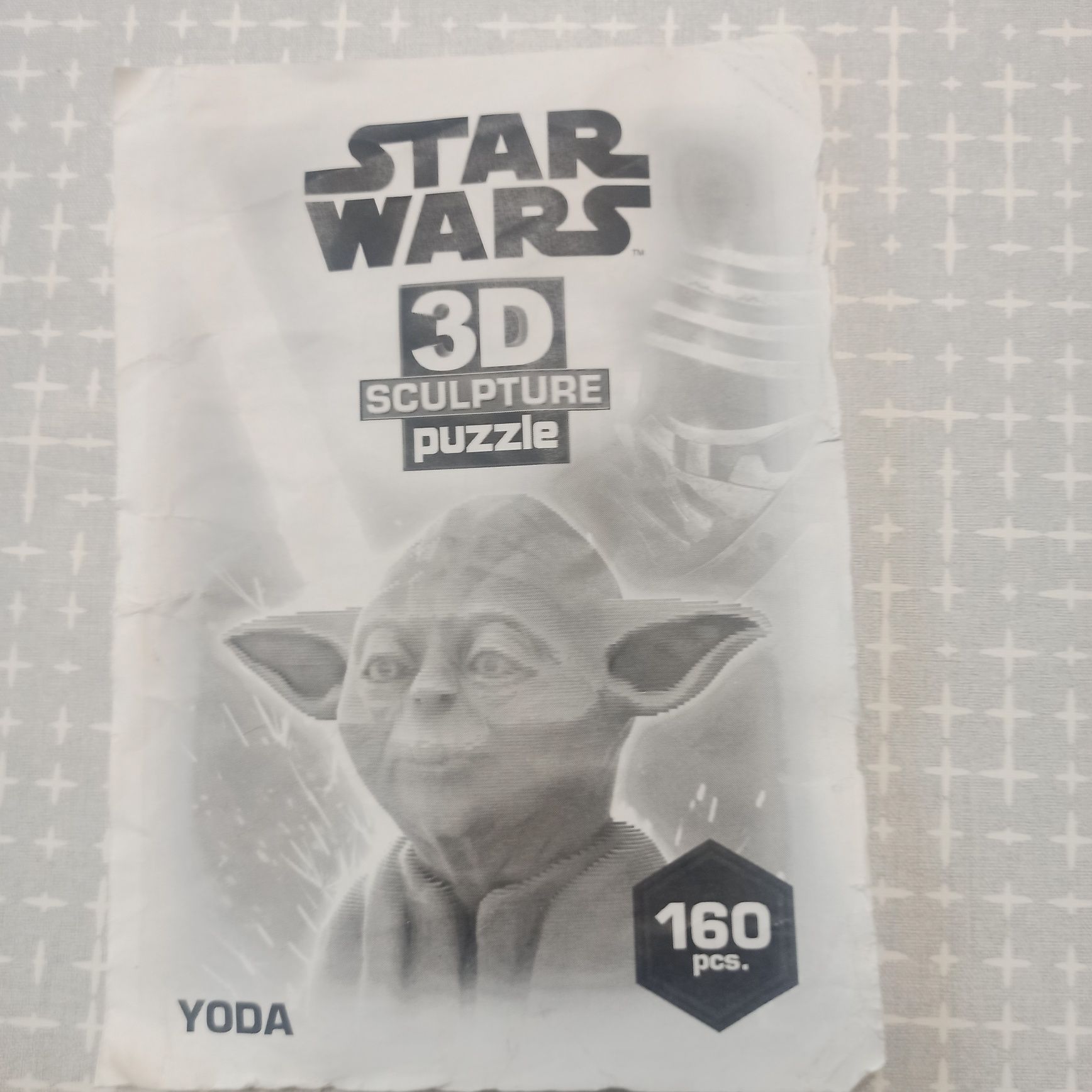 Popiersie Yoda puzzle 3D