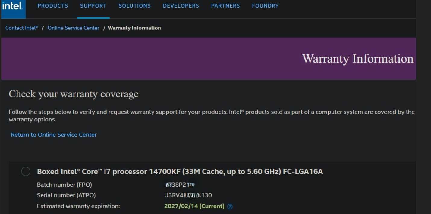 Procesor Intel i7-14700KF nowy tylko rozpakowany