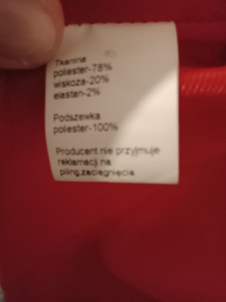 Płaszcz jasnoróżowy 36 produkt polski