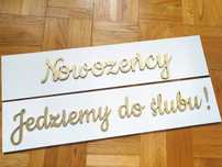 Jedziemy do ślubu tablice rejestracyjne