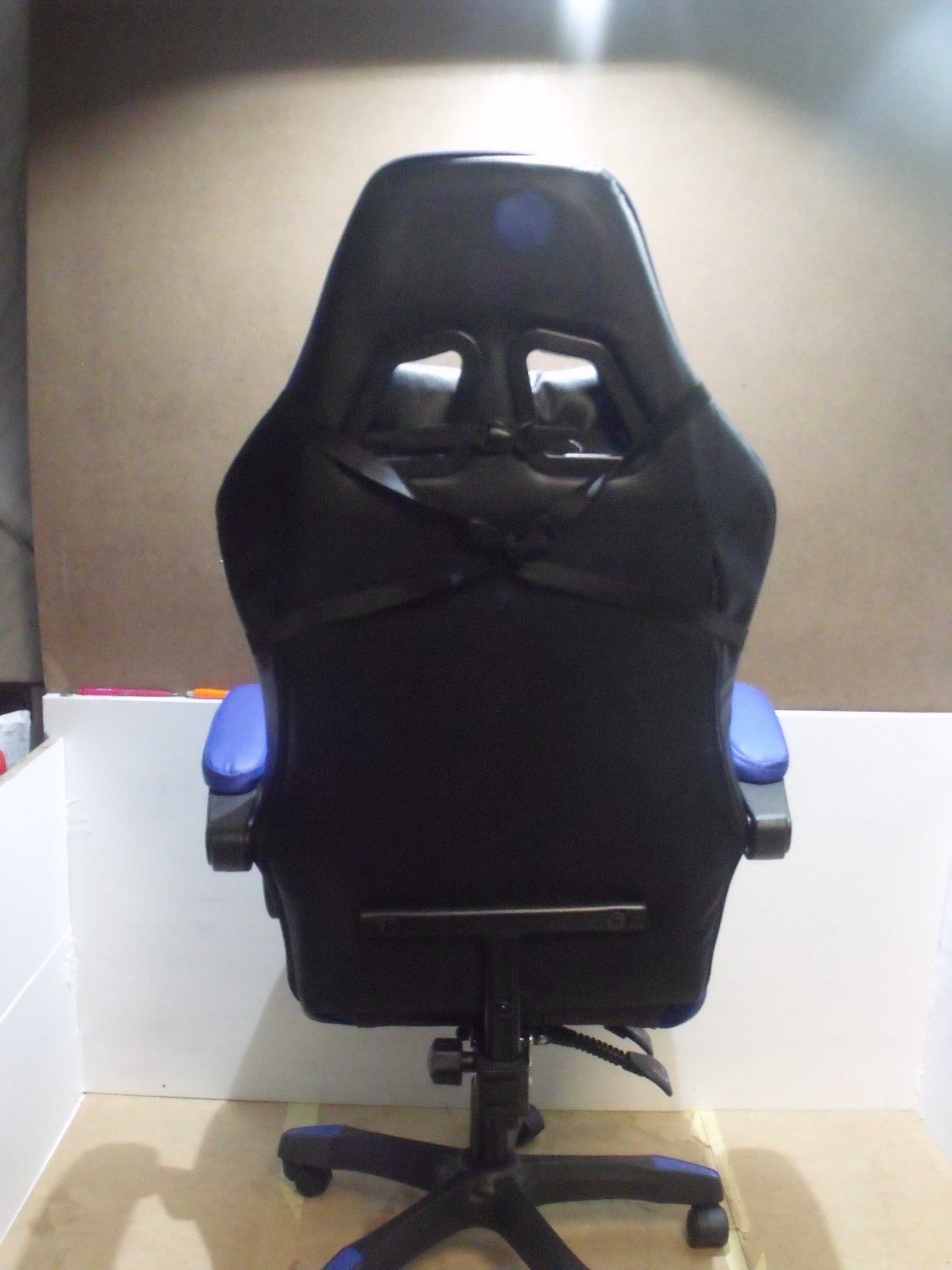 Fotel obrotowy gamingowy krzesło biurowe do gier Baroni niebieskie