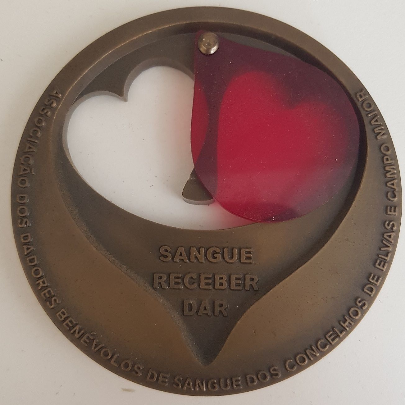 Conjunto de 3 Medalhas dadores de sangue