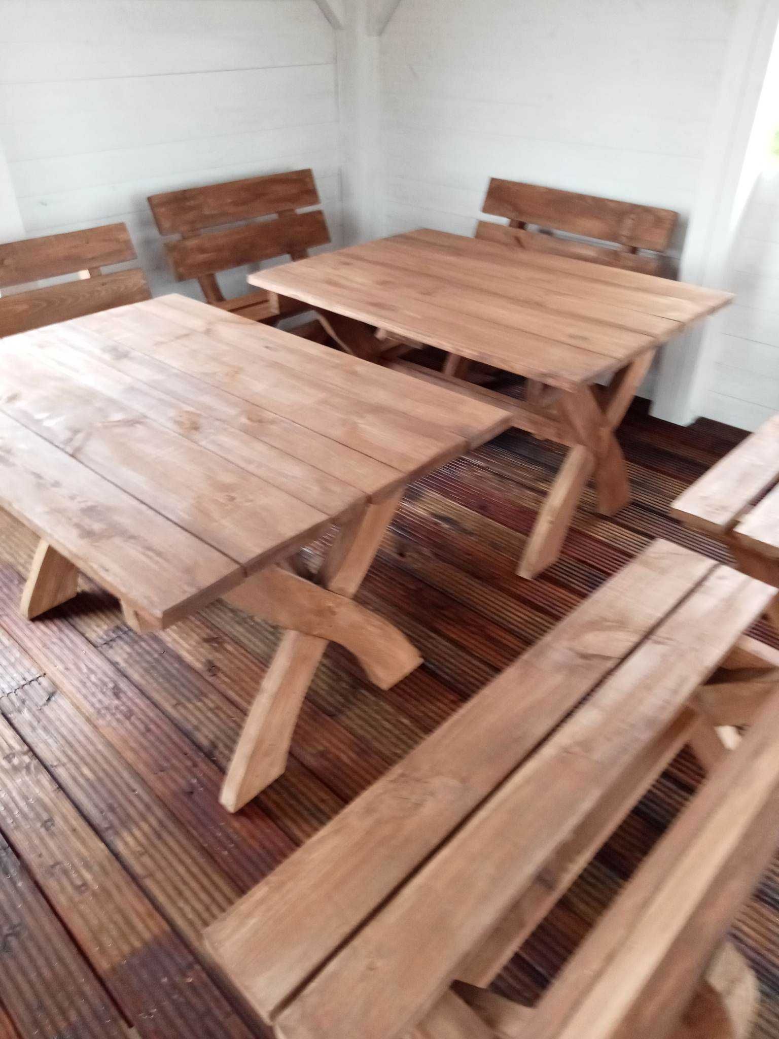 stół ogrodowy drewniany solidny