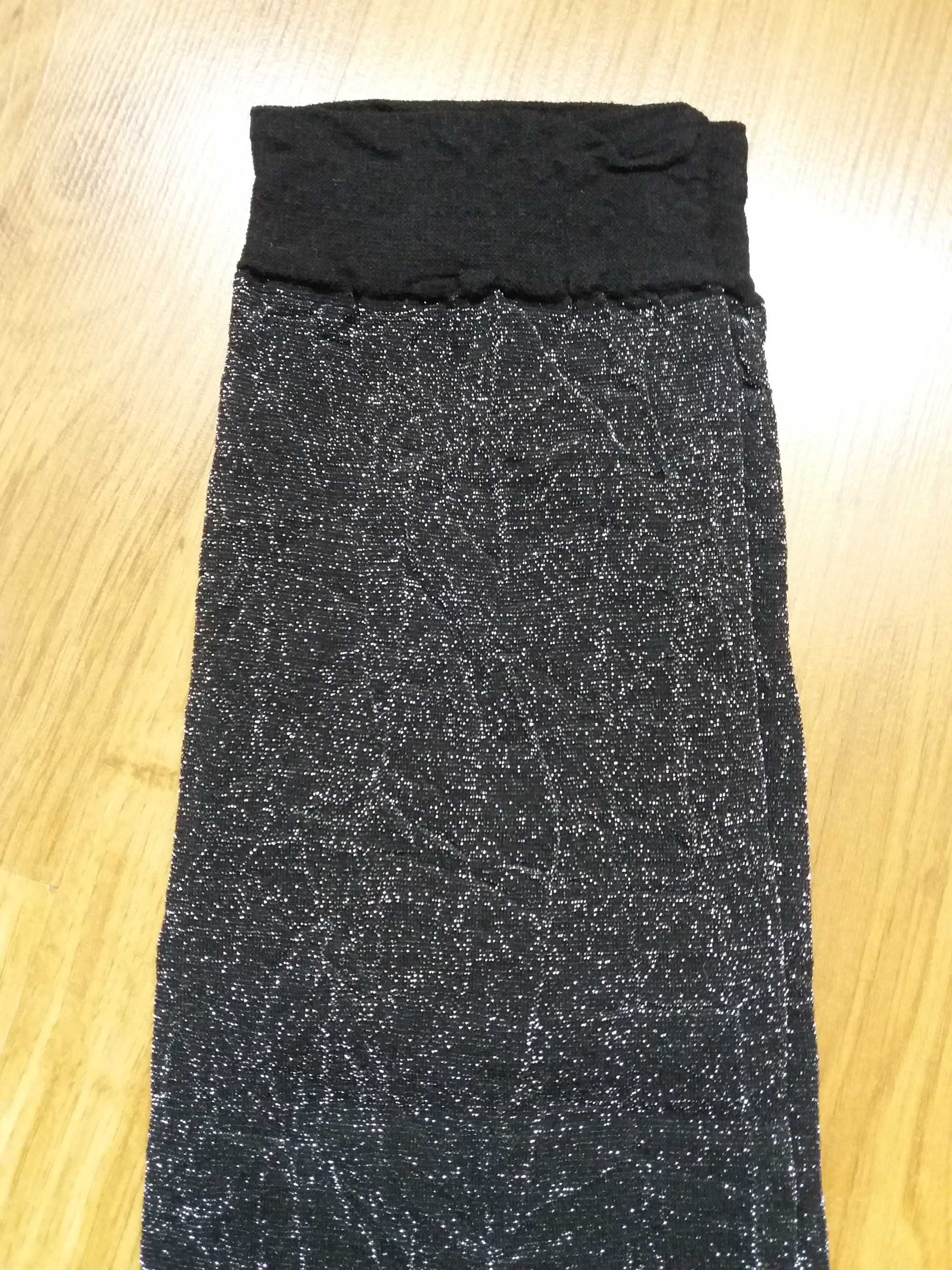 Błyszczące legginsy XS