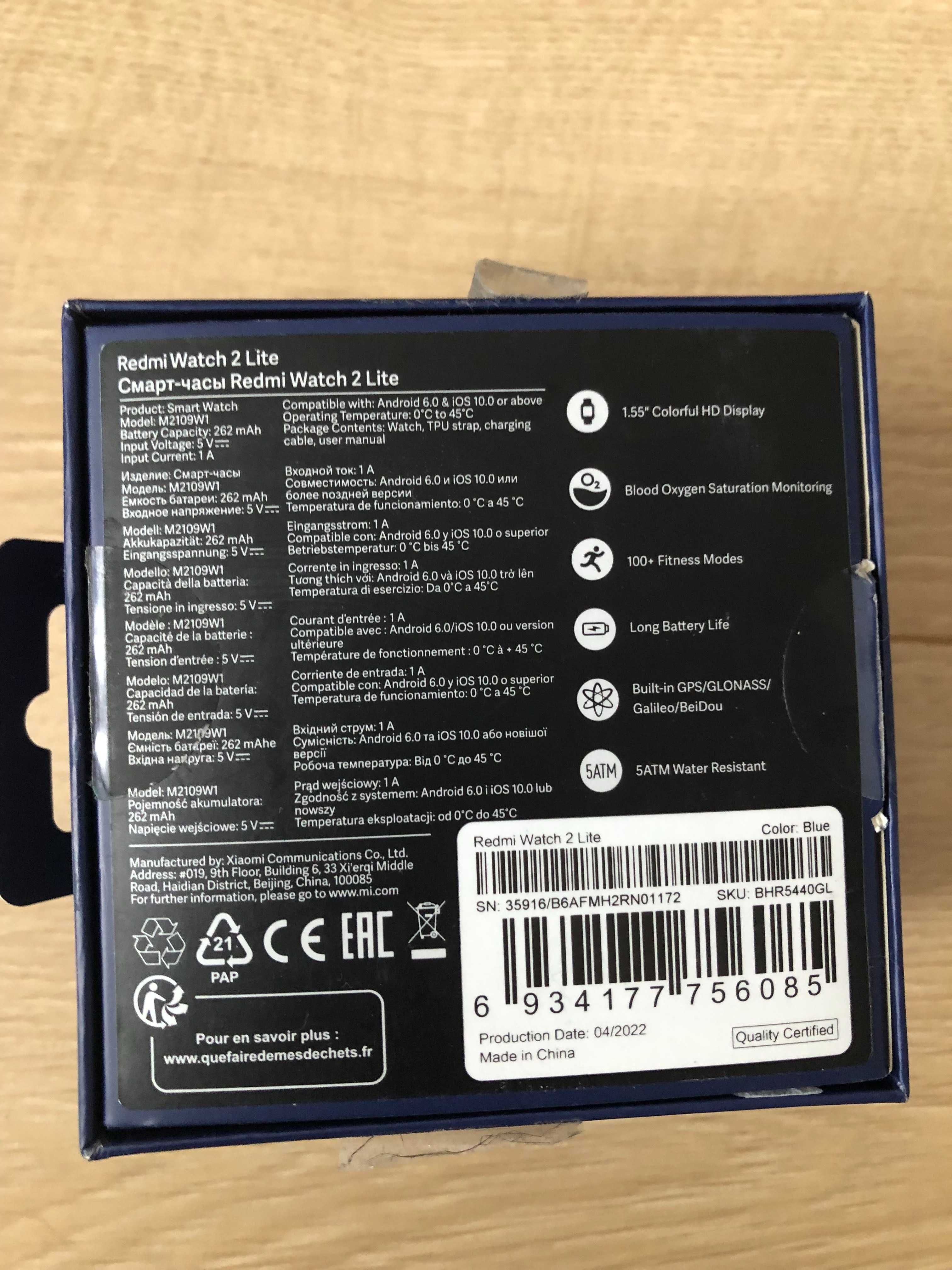 Zegarek Redmi Watch 2 Lite