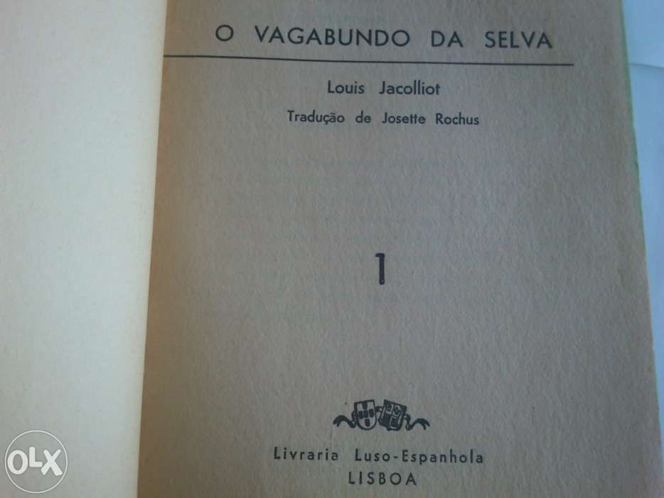 O vagabundo da selva, colecção de 5 volumes, Livraria Luso-Espanhola