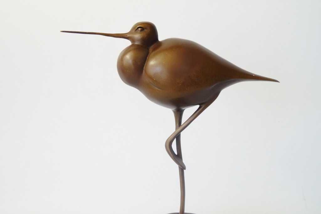 KOLIBER ptaszek figura z brązu rzeźba ptak