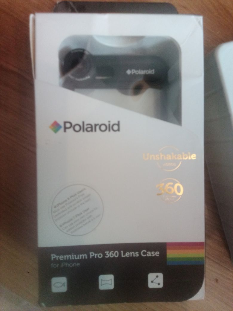 Obiektyw szerokokątny iphone 7 plus 8 plus z obudową 360 Polaroid NOWY