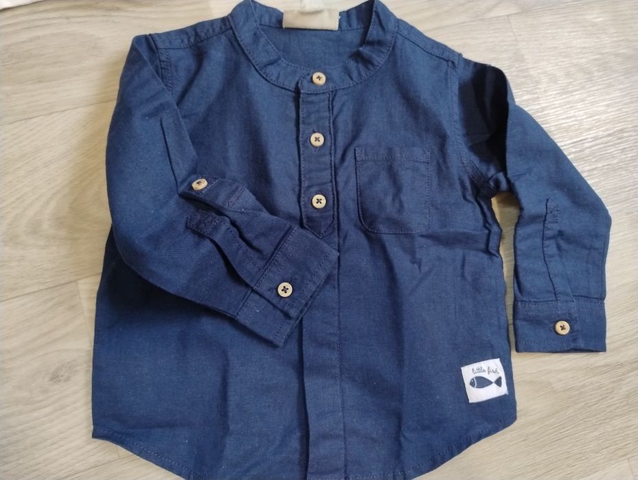 Набір речей на хлопчика 74/80. Лляна сорочка у подарунок. Ціна за все