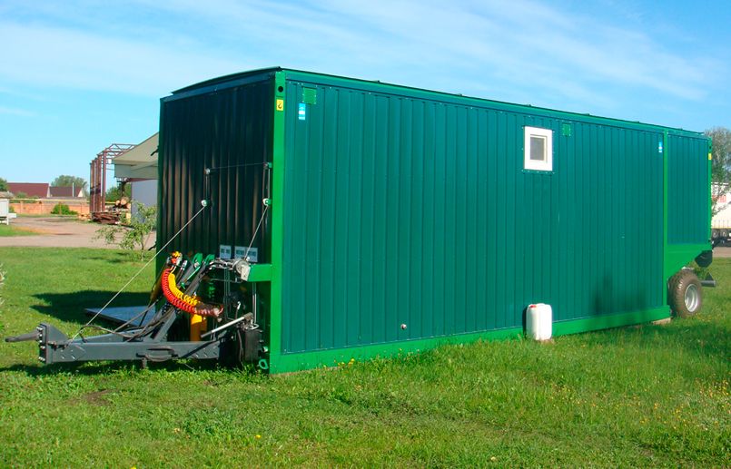 Вагон-будинок житловий на колесах. Причеп вагончик побутовий Новий