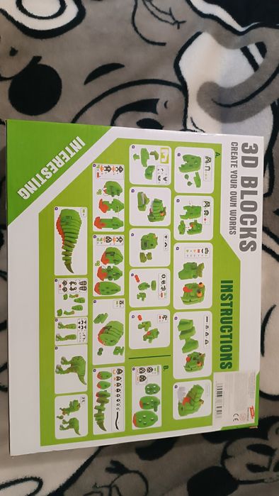 Объемный мягкий конструктор Sen Yan Toys SY1005 Динозавр, 104 детали